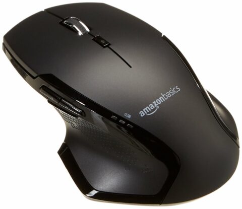 Amazon Basics Full Size Ergonomic Wireless PC Mouse